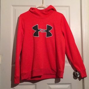 Orange Under Armour Coldgear Hoodie